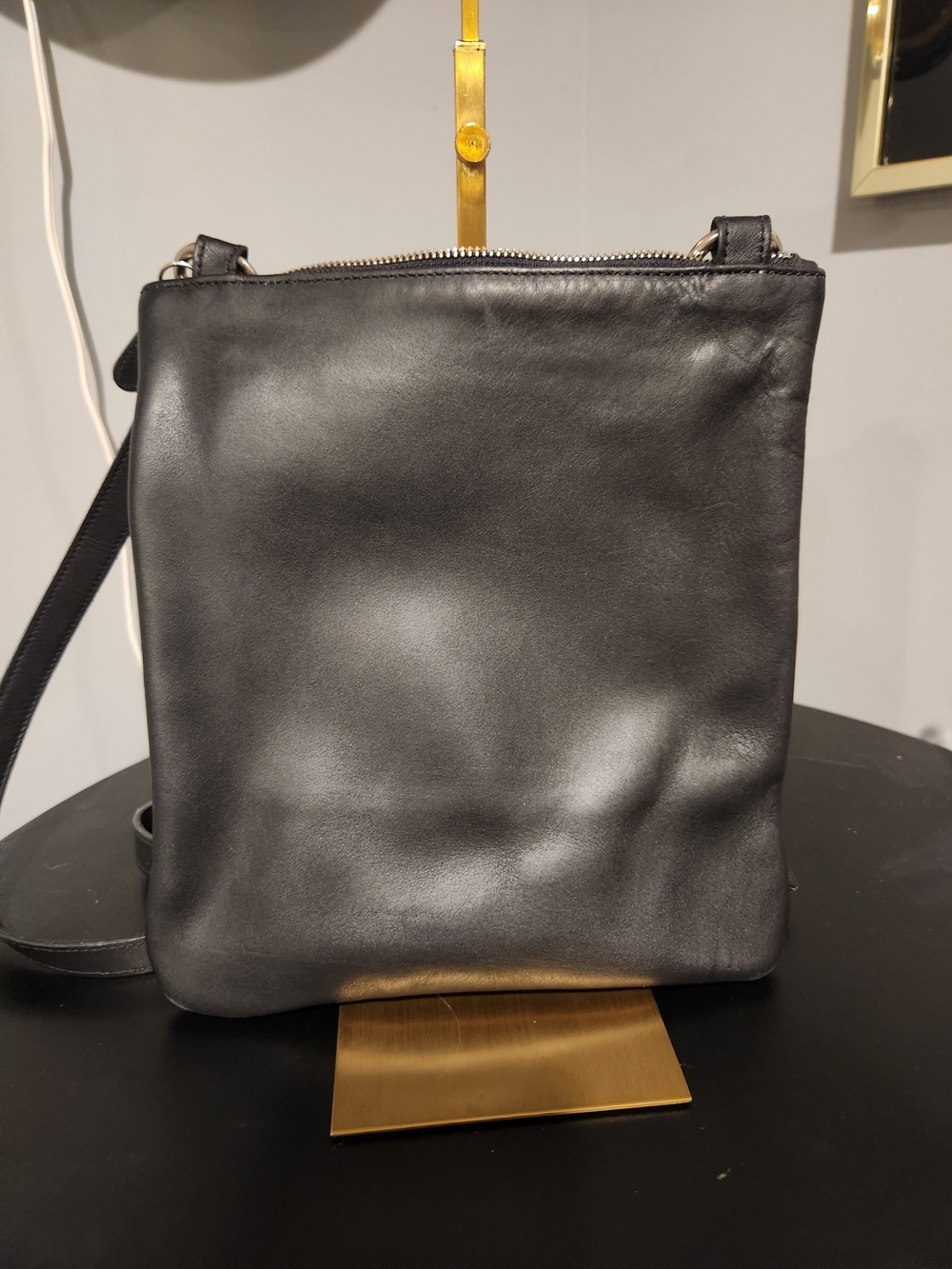 Coach Black Leather Crossbody Bucket Bag - Picture 2 of 9